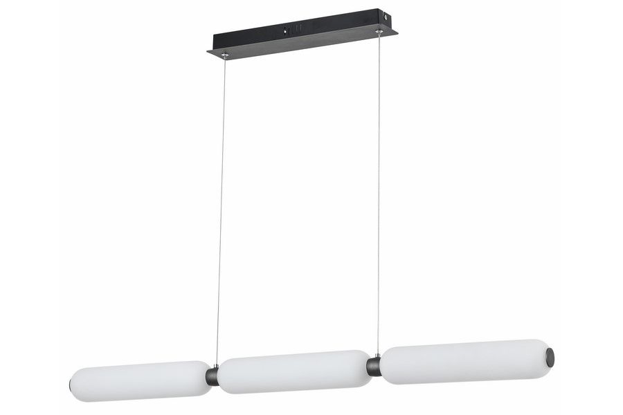 CATKIN závesné svietidlo matné čierne 3xLED/8W/4000K, 92,5x7cm